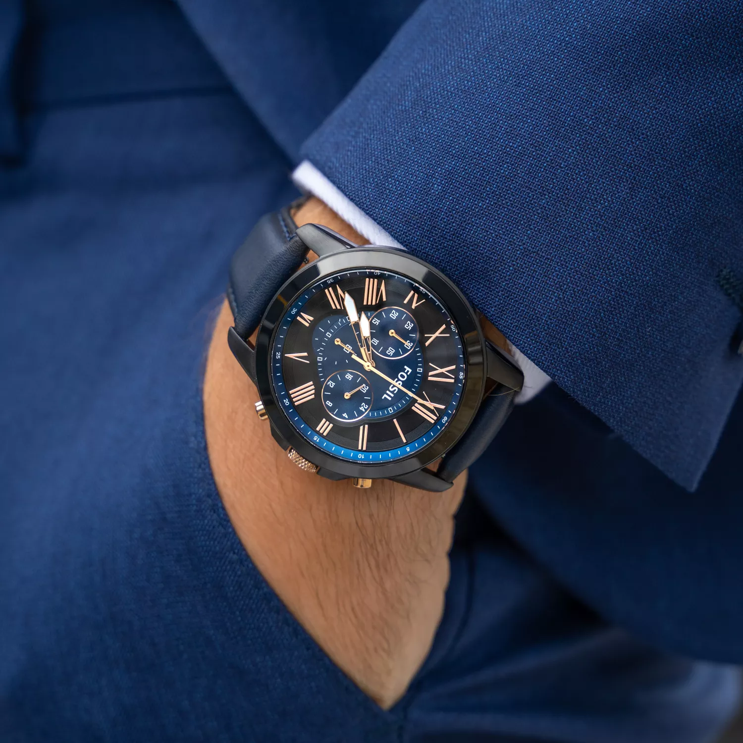 Fossil FS5061 นาฬิกาผู้ชาย Grant Chronograph Quartz Men's Watch