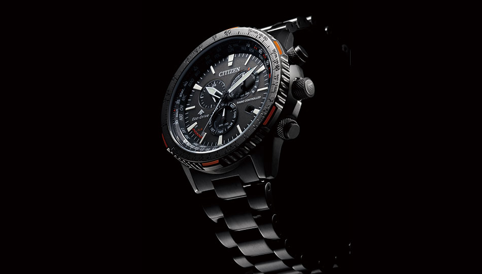 Citizen CB5007-51H นาฬิกาผู้ชาย Eco-Drive Promaster Sky Radio Controlled Chronograph Perpetual Men's Watch