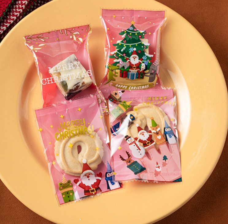 ถุงซีล ใส่ขนม คุกกี้ ลูกอม ขนาด 7x9.5-10 ซม. จำนวน 97-100 ใบ/แพ็ค ชุดที่ 4/4