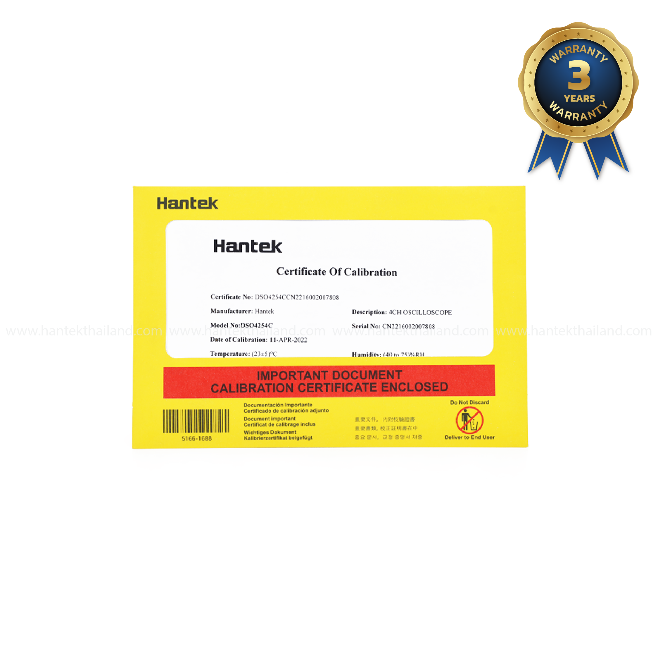 Hantek DSO4254C ออสซิลโลสโคปแบบตั้งโต๊ะขนาด 250 MHz 4 ช่อง + ฟังก์ชันเจนเนอร์เรเตอร์