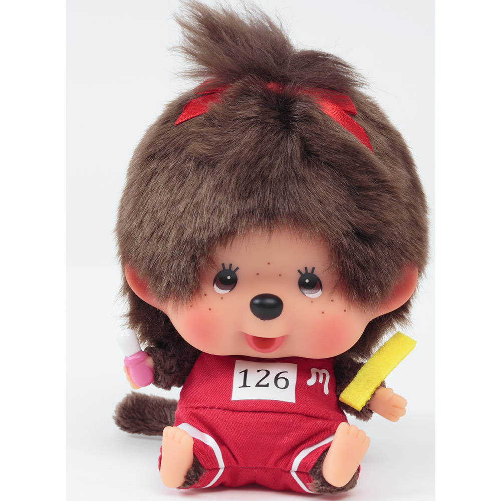 [PRE-ORDER] ตุ๊กตา ม่อนชิชิ Size 13 cm ม่อนชิชิจัง นักกีฬา นักกรีฑา Monchhichi Let's Sports Track and Field Girls นำเข้าจากญี่ปุ่น レッツ！スポーツモンチッチ 陸上 女の子