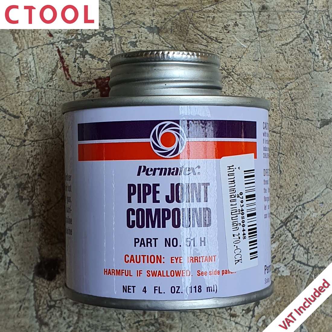 น้ำยาทาเกลียวแป๊บ 51H Permatex 118ml. ของแท้ - Authentic Pipe Joint Compound - ซีทูล Ctoolhardware