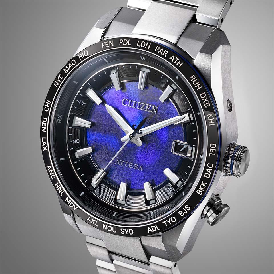 Citizen CB0288-65L นาฬิกาผู้ชาย Atessa Eco-Drive Global Radio Controlled Unite with Limited Blue 2000Pcs Men's Watch