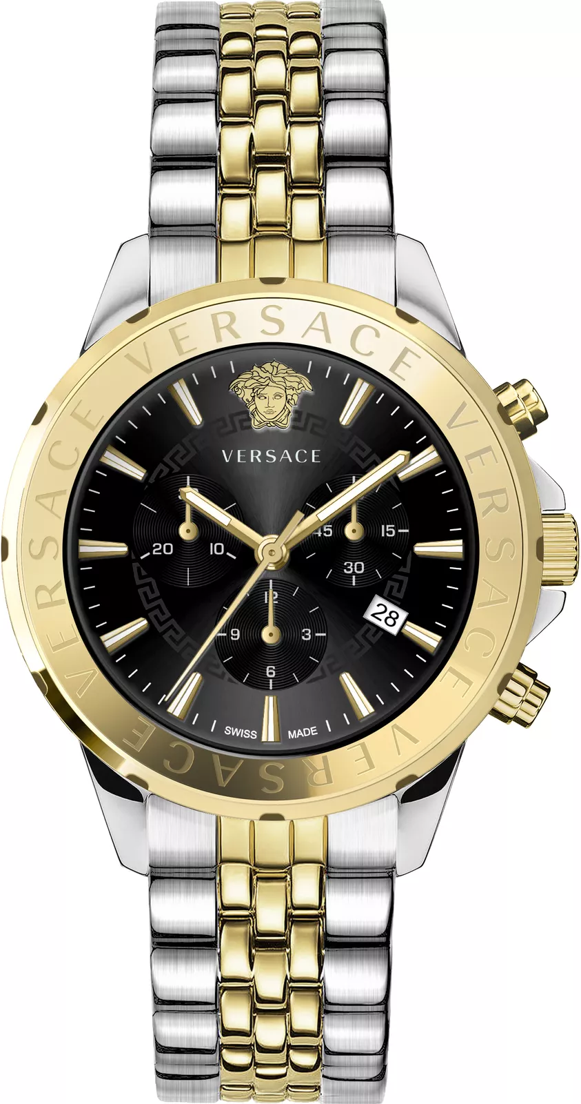 Versace VEV602223 นาฬิกาผู้ชาย GMT Quartz Men's Watch