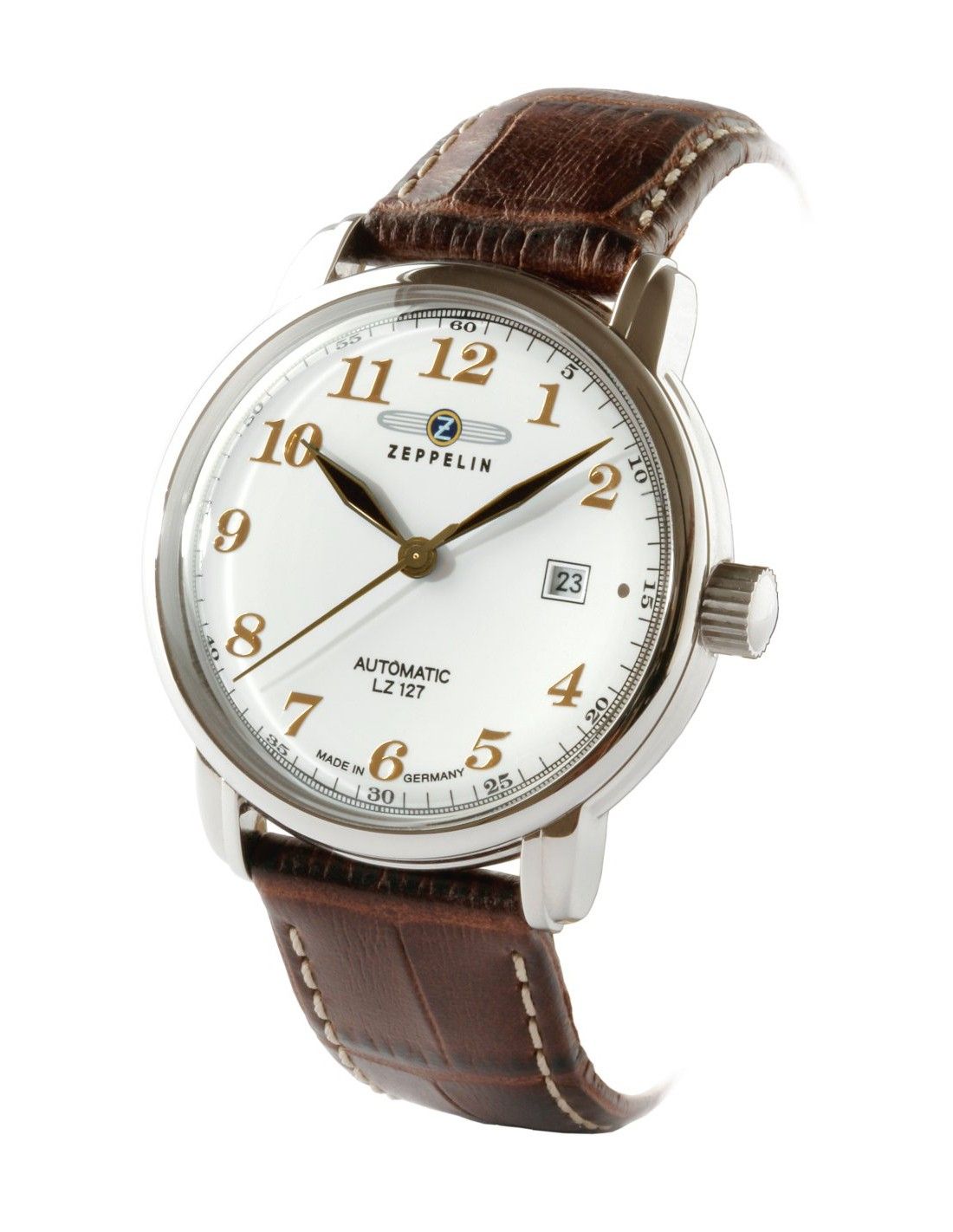 Zeppelin 7656-1 นาฬิกาผู้ชาย Zeppelin Model 7656-1, Series LZ127 Graf Automatic Men's Watch Made In Germany