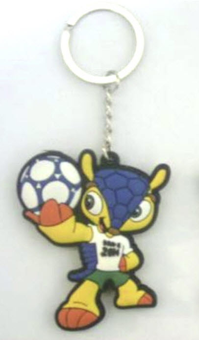 พวงกุญแจ Fuleco มาสคอตฟุตบอลโลก ค.ศ. 2014 (บราซิล)