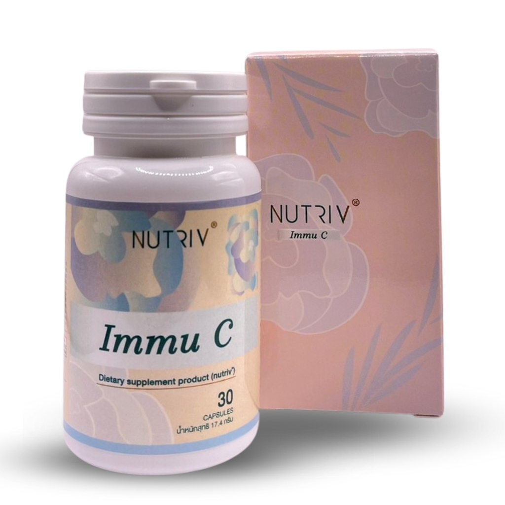 NUTRIV Immu C วิตามินรวมเสริมสร้างภูมิคุ้มกัน 30 แคปซูล