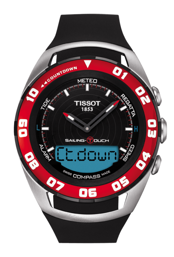 Tissot T056.420.27.051.00 นาฬิกาผู้ชาย Tissot รุ่น T0564202705100, T-Touch Sailing Alarm Chronograph Men's Watch