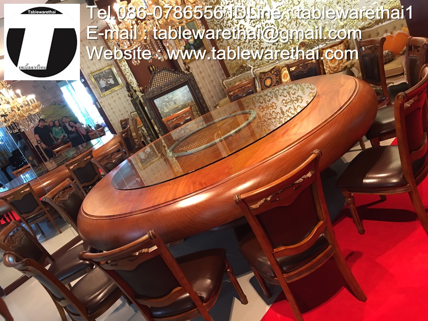 Round Table 圆桌会议 餐桌 中式餐桌 配有旋转镜组 ขนาดโต๊ะกินข้าว 20 ที่นั่ง ขนาดโต๊ะรับประทานอาหาร 20 ที่นั่ง ขนาดโต๊ะทานข้าว 20 ที่นั่ง ขนาดโต๊ะจีน 20 ที่นั่ง (ใช้โต๊ะกลม ขนาด 300 ซม.)