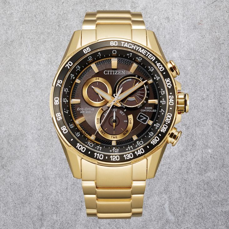 Citizen CB5912-50E นาฬิกาผู้ชาย PCAT Radio Controlled Perpetual Atomic Timekeeping Chronograph Eco-Drive Men's Watch