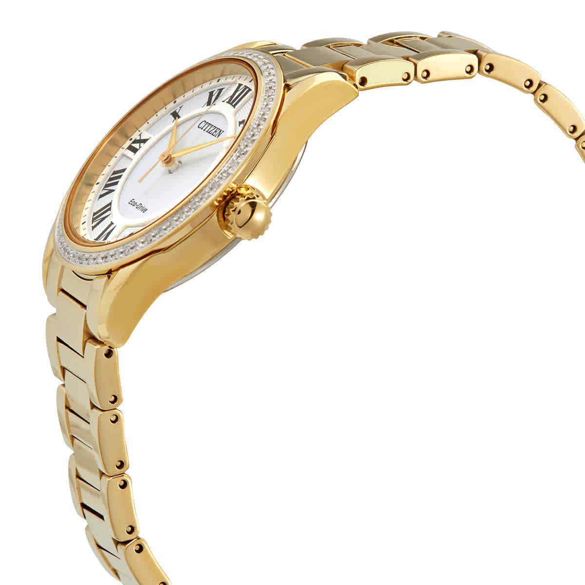 Citizen EM0882-59A นาฬิกาผู้หญิง Eco-Drive Arezzo Diamond Women's Watch