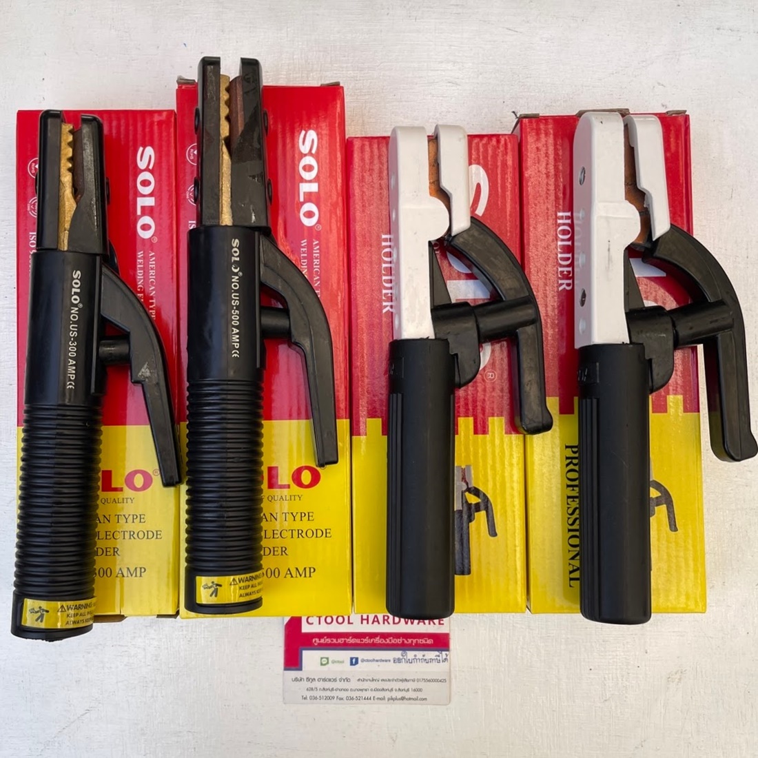 คีมจับอ๊อก คีมอ๊อก 300A ,500A SOLO และคีมอ๊อก 300A ,500A ทรงอเมริกา SOLO ของแท้ 100% - Authentic Welding Electrode Holder by Ctool Hardware