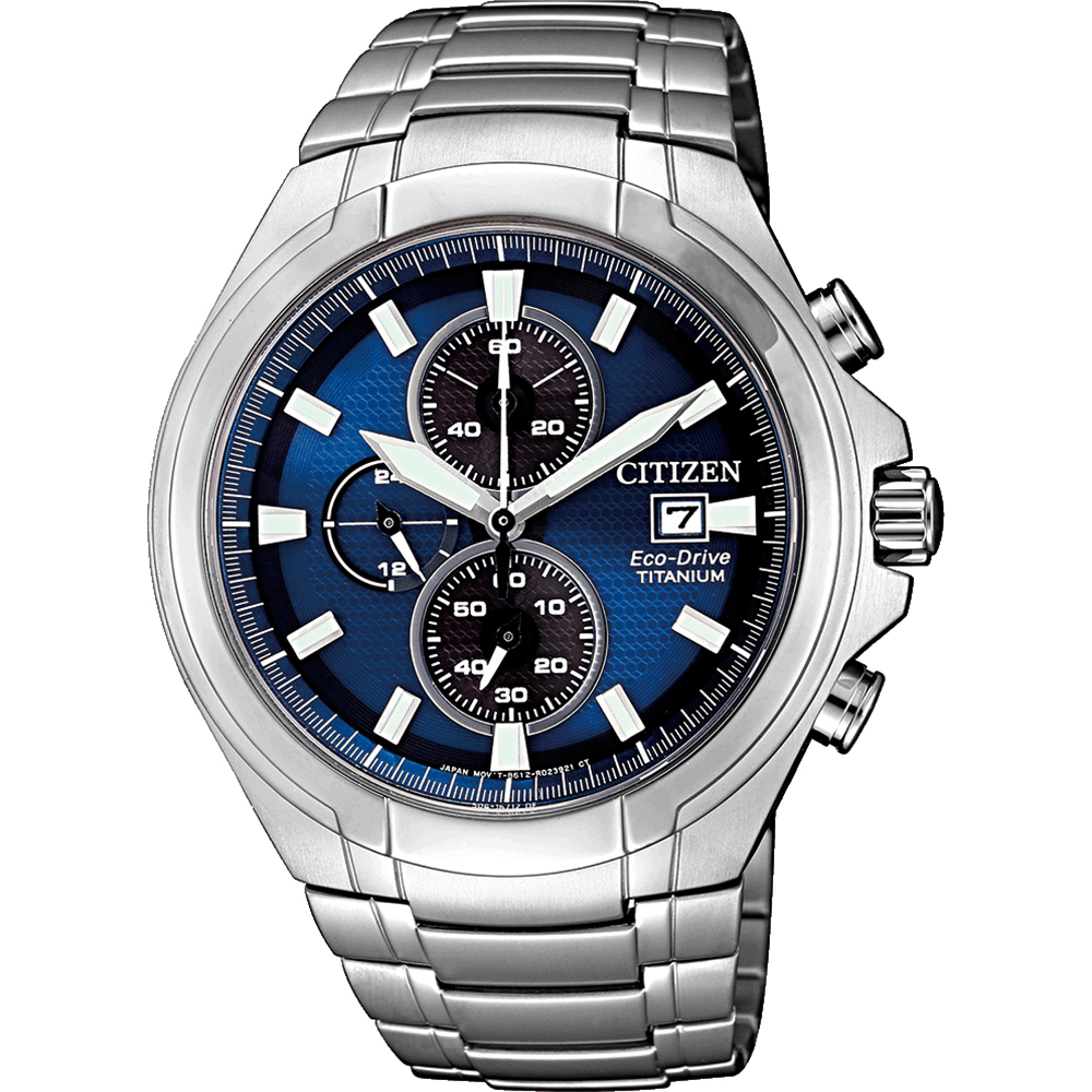 Citizen CA0700-86L นาฬิกาผู้ชาย Eco-Drive Chronograph Super Titanium Men's Watch