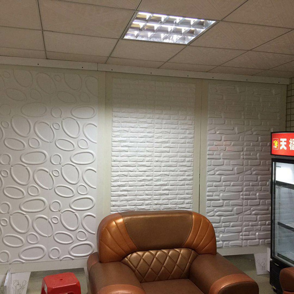 แผ่นตกแต่งผนังพีวีซี (PVC Wall panel) ขนาด 50x50 ซม.