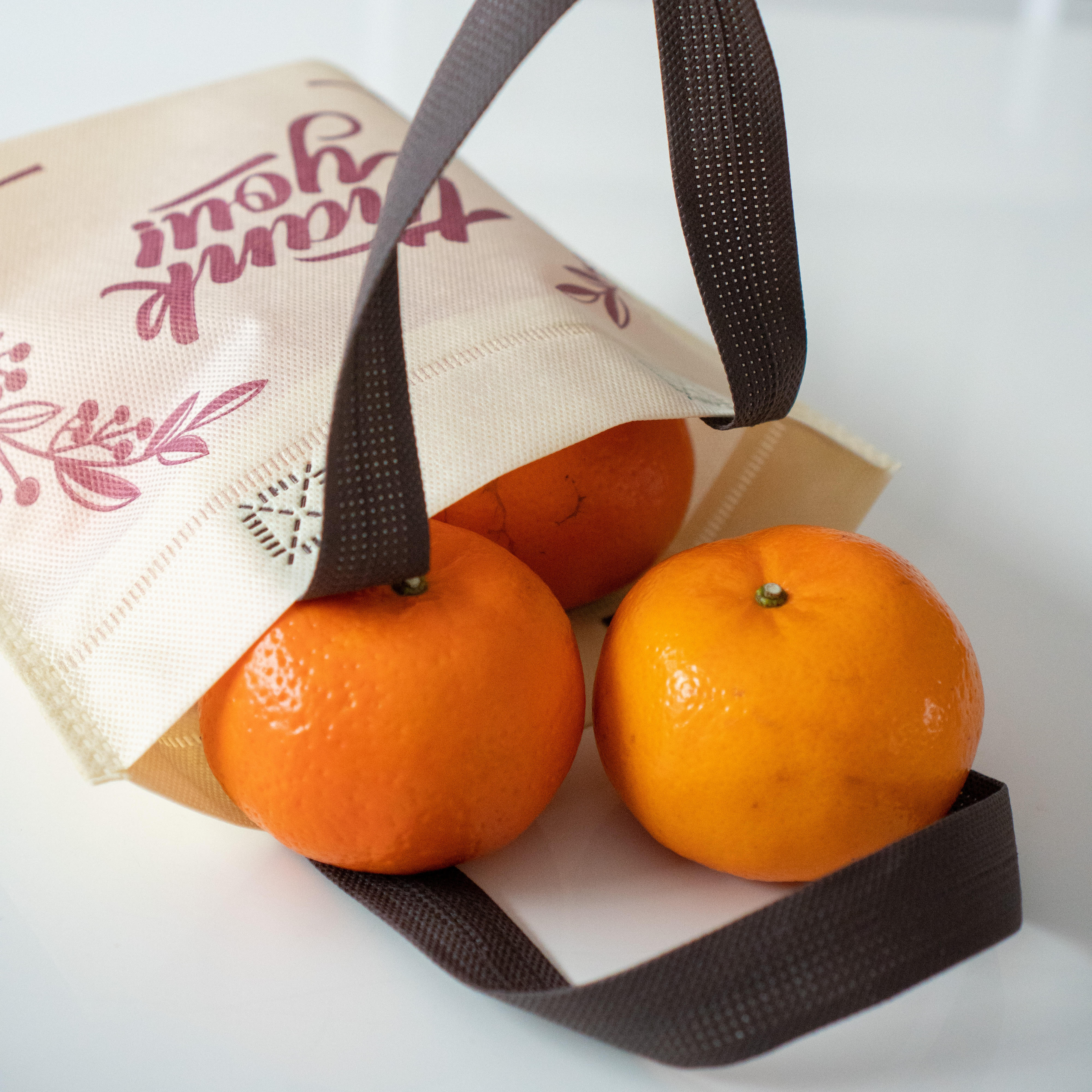 ถุงผ้าใส่ผลไม้ ใส่ขนม โลโก้ Thank You Made To Order พร้อมพิมพ์โลโก้