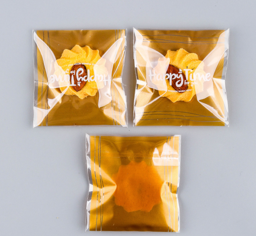 ถุงคุ๊กกี้ ฝากาว ขนาด 7x7 ซม.(ลายพิเศษสุด) จำนวน 95-100 ชิ้นต่อแพ็ค