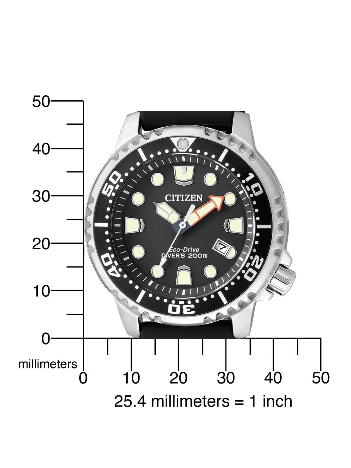 Citizen BN0150-10EM นาฬิกาผู้ชาย Eco-Drive Promaster Divers ISO 200m Set Extra Strap Men's Watch