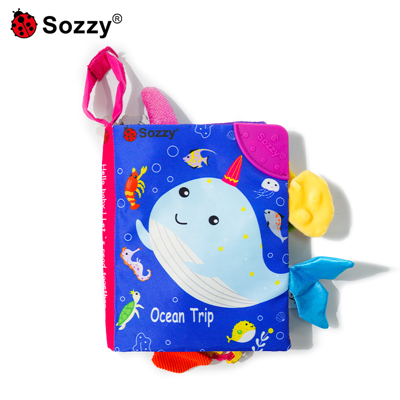 พรีออเดอร์ (Pre-order) Sozzy001 หนังสือผ้า สำหรับเด็ก มีหาง หนังสือผ้า ของเล่นเด็กเสริมพัฒนาการ