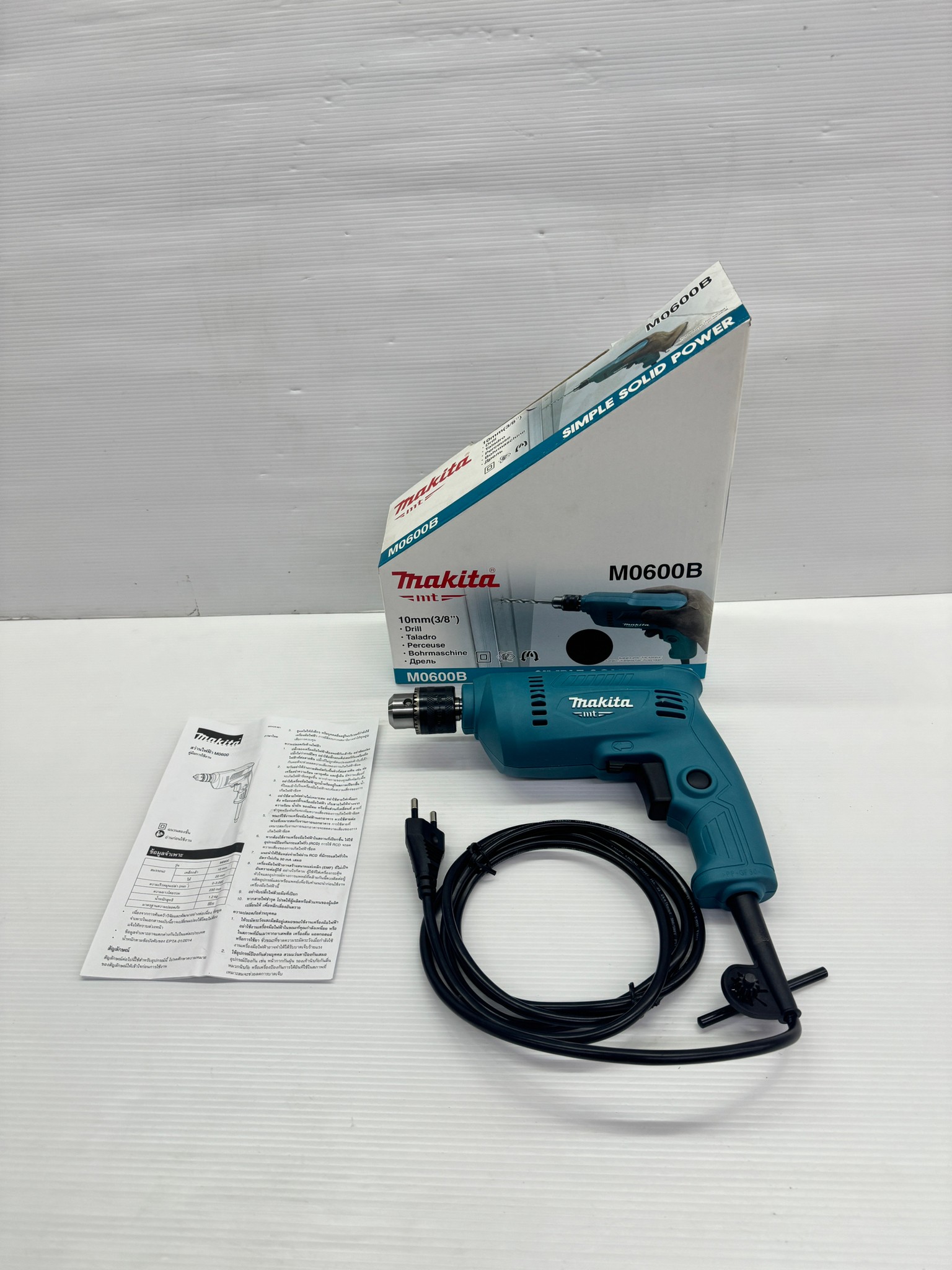 MAKITA สว่านไฟฟ้า 3หุน No.M0600B (Maktec MT-60) สว่าน 10mm(3/8") ซ้าย-ขวา