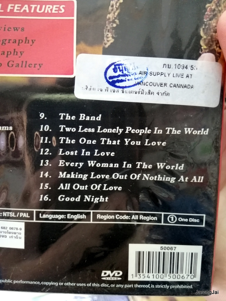 dvd air supply live at vancouver canada 16 songs now and forever shadow of the sun dvd aps