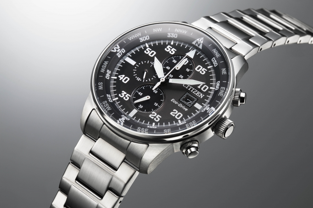 Citizen CA0690-88E นาฬิกาชาย Eco-Drive Aviator Pilot's Men's Watch