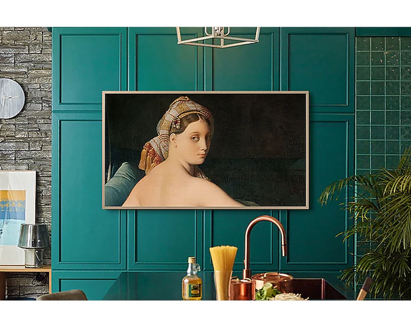 [ผ่อน0%10ด] Samsung The Frame QLED Smart TV 4K รุ่น QA55LS03BAKXXT สมาร์ททีวี 55" - บางเฉียบ ไร้เงาสะท้อน (ชลบุรีส่งฟรี)