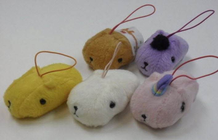 ตุ๊กตาห้อยมือถือ Kapibara san ชุด 5 ชิ้น