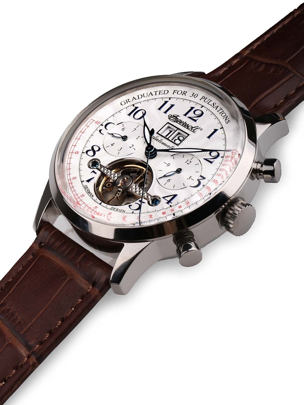 Ingersoll IN2002WH นาฬิาผู้ชาย Quebec Automatic Men's Watch