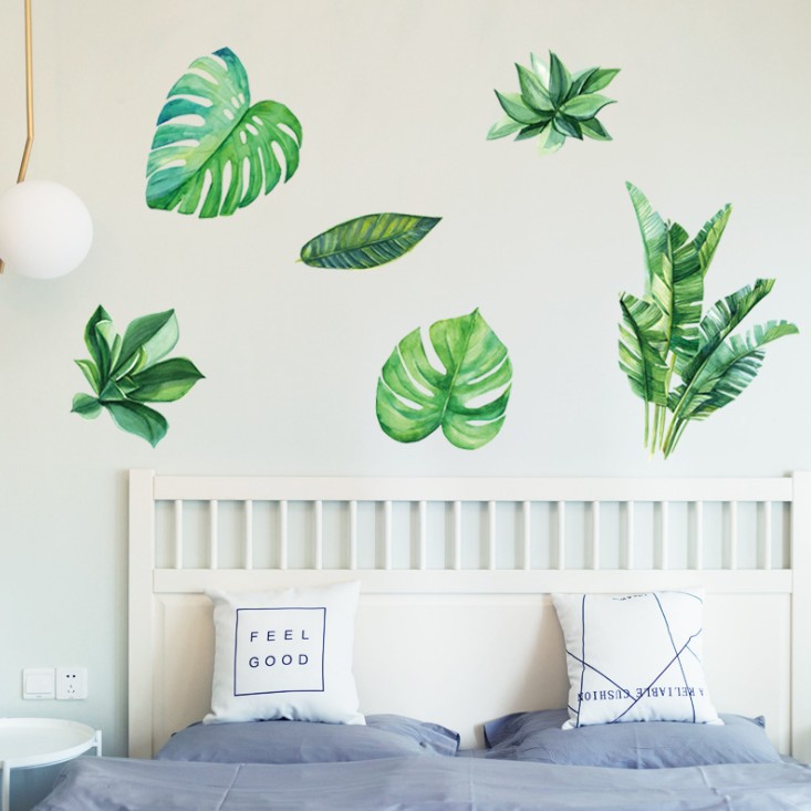 สติ๊กเกอร์ตกแต่งผนัง ขนาด 60x90 ซม. เนื้อ PVC มีกาวในตัว ไม่ทำลายผนัง เซต 2/3