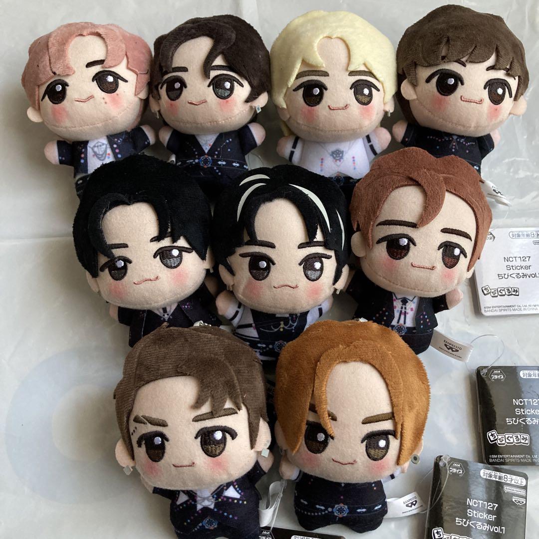 [PRE-ORDER] ตุ๊กตาจิบิ NCT 127 Sticker Chibigurumi Vol 1 + Vol 2 Size 11 cm Set 9 ตัว จาก BANDAI BANPRESTO นำเข้าจากญี่ปุ่น