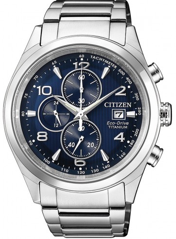 Citizen CA0650-82L นาฬิกาผู้ชาย Eco-Drive Super Titanium Chronograph Men's Watch