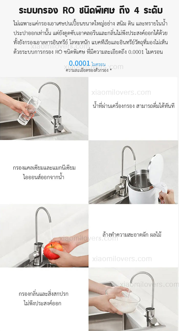 Xiaomi Water Purifier S1 800G - เครื่องกรองน้ำอัจฉริยะ รุ่น S1 800G (ตั้งพื้น)