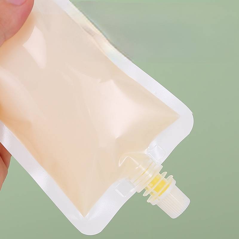 ถุงบรรจุของเหลว ฝาเกลียว ก้นตั้ง ถุงใส ขุ่นและขาว แพ็คละ 10 ใบ (หลากหลายขนาด) ชุดที่ 1/2