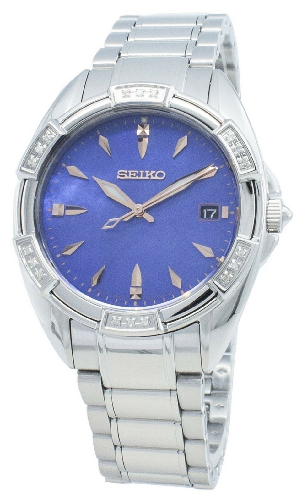Seiko SKK881P1 นาฬิกาผู้หญิง Classic Diamonds Quartz Women's Watch