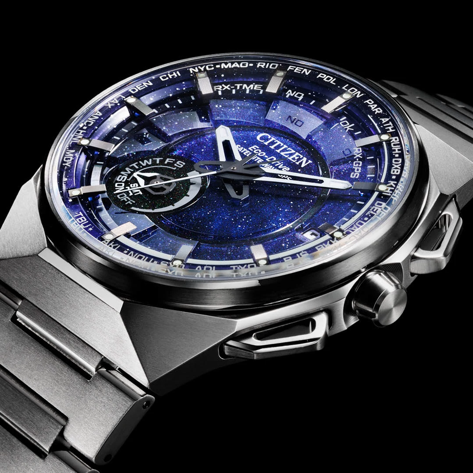 Citizen CC3097-52L นาฬิกาผู้ชาย Satellite Wave X Super Titanium™ Timekeeping Men's Watch