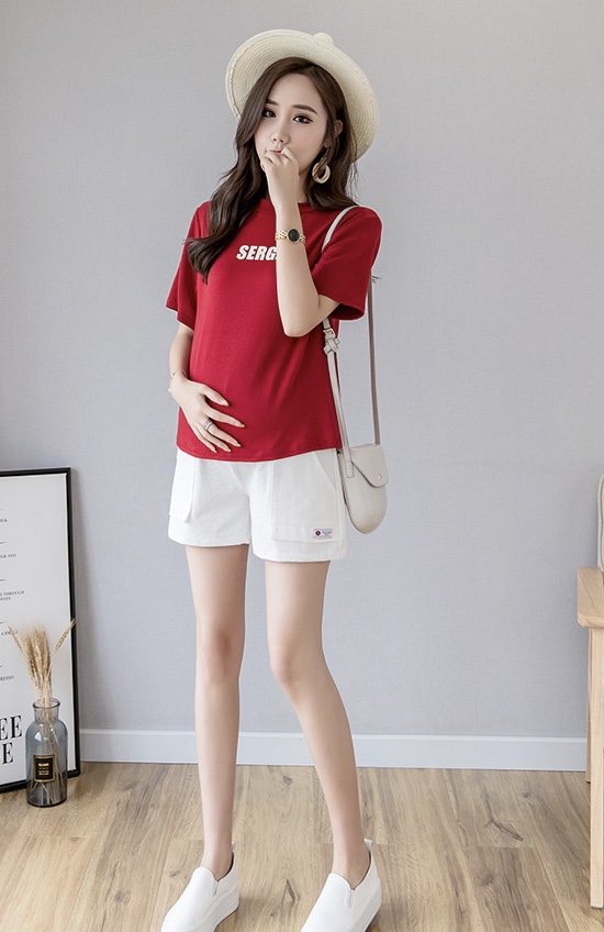 กางเกงคนท้องแฟชั่นเกาหลี ขาสั้น มากัน 5 สี มีผ้าพยุงครรภ์ ผ้านิ่มใส่สบายมากๆ M,L,XL,XXL