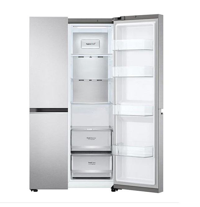 ตู้เย็น SIDE BY SIDE LG GC-B257SLVL 22.9 คิว สีเงิน