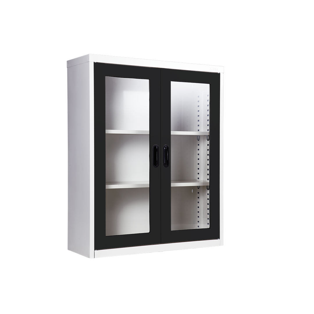 ตู้หนังสือสองบานเปิดกระจกเตี้ยKIOSK