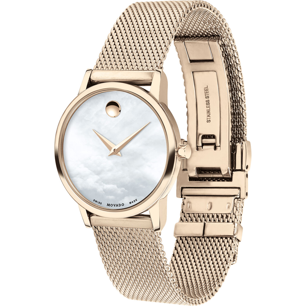 Movado 0607352 นาฬิกาผู้หญิง Museum Rose gold Quartz Women's Watch