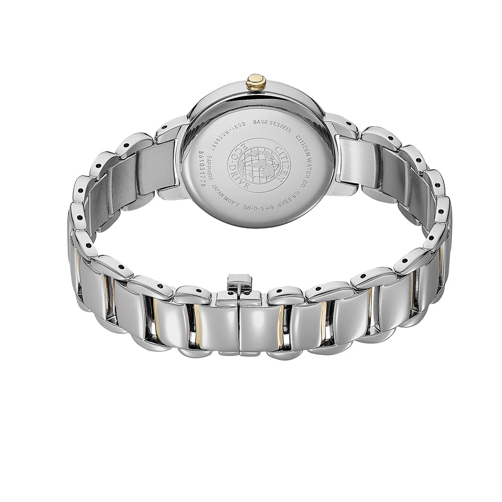Citizen EM0674-81A นาฬิกาผู้หญิง Eco-drive Two-Tone Stainless Steel Women's Watch