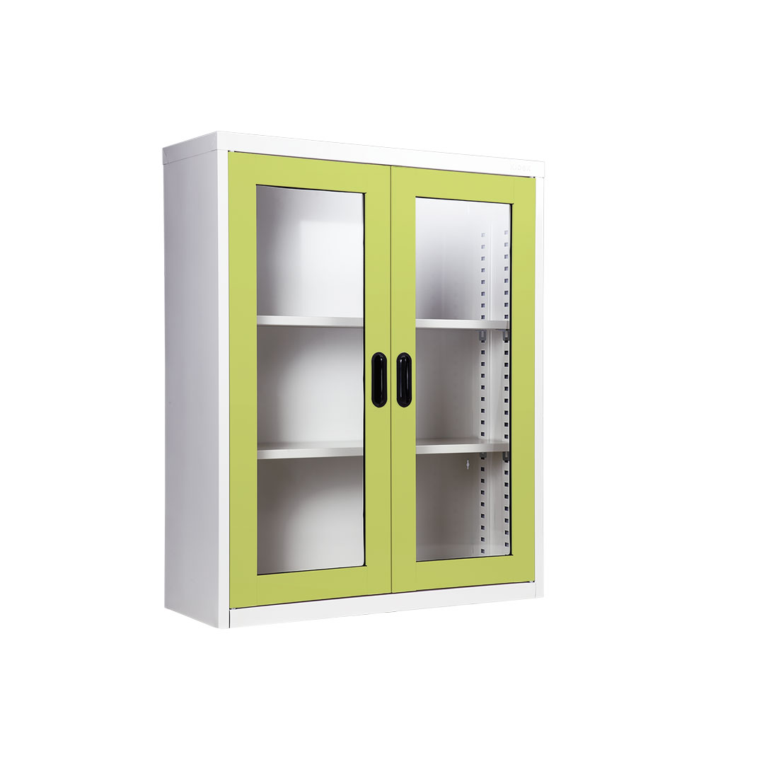 ตู้หนังสือสองบานเปิดกระจกเตี้ยKIOSK