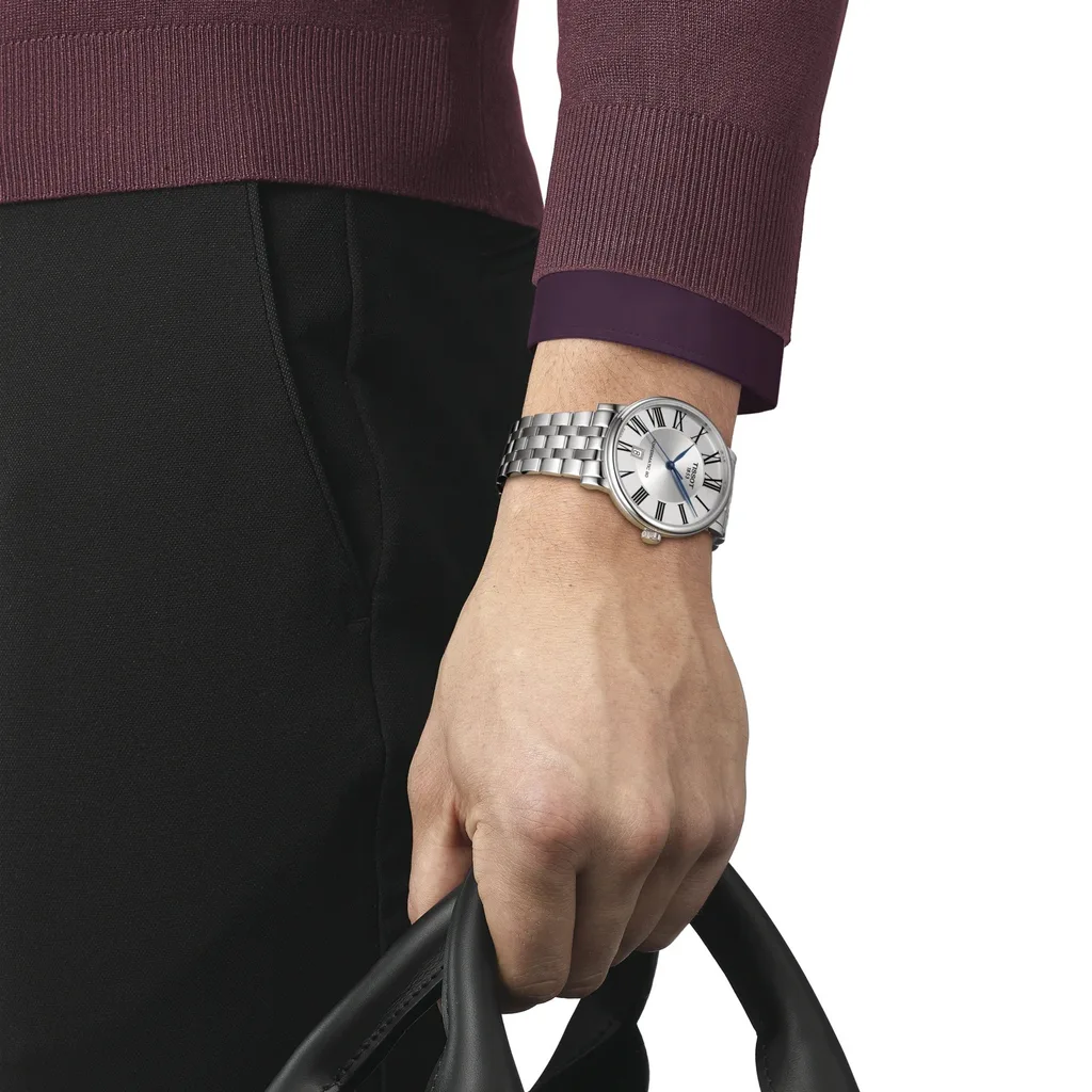 Tissot T122.407.11.033.00 นาฬิกาผู้ชาย Powermatic 80 Men's Watch