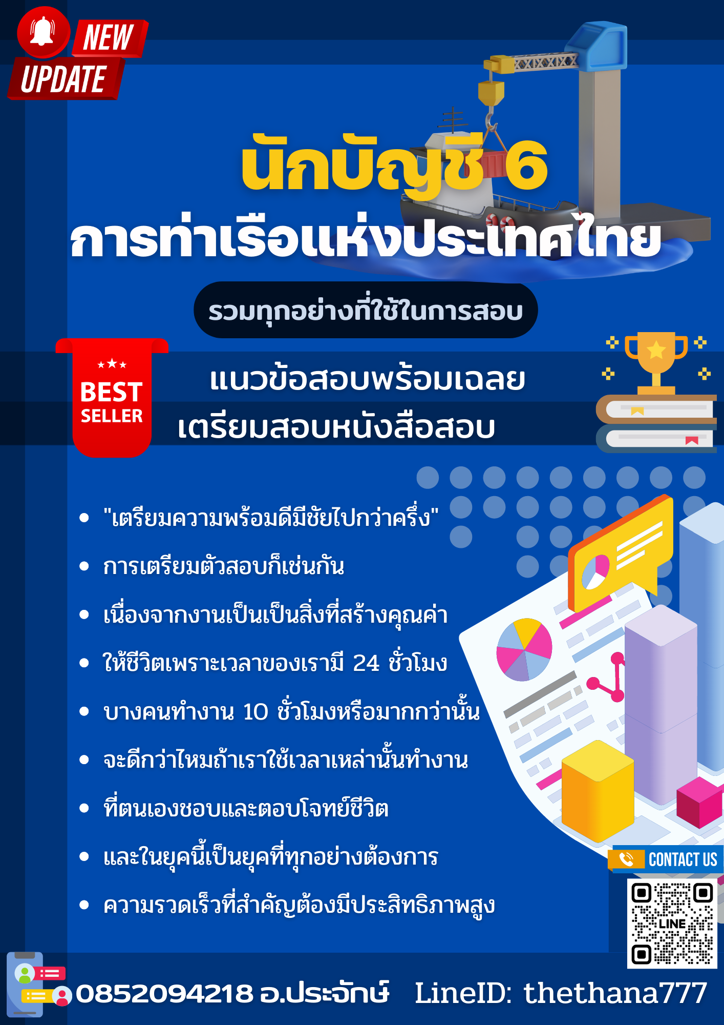 แนวข้อสอบ นักบัญชี 6 การท่าเรือแห่งประเทศไทย 2568
