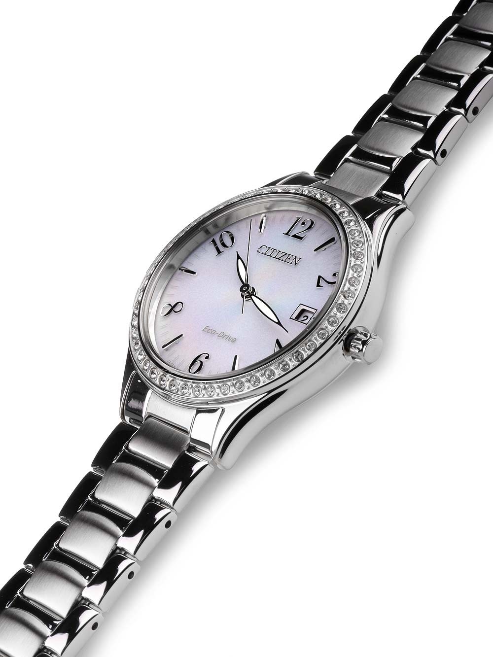 Citizen EO1180-82A นาฬิกาผู้หญิง Eco-Drive Swarovski Crystal Women's Watch
