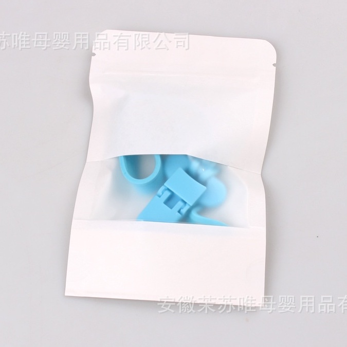 คลิปหนีบ สายคล้องซิลิโคนกันหล่น ยาว 25 ซม. food grade สายคล้องยางกัด สายคล้องจุกหลอก