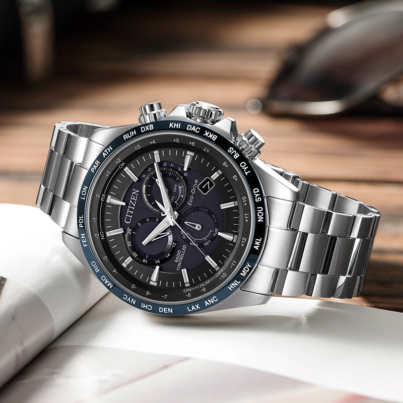 Citizen CB5836-81L นาฬิกาผู้ชาย Eco-Drive Radio Controlled Men's Watch