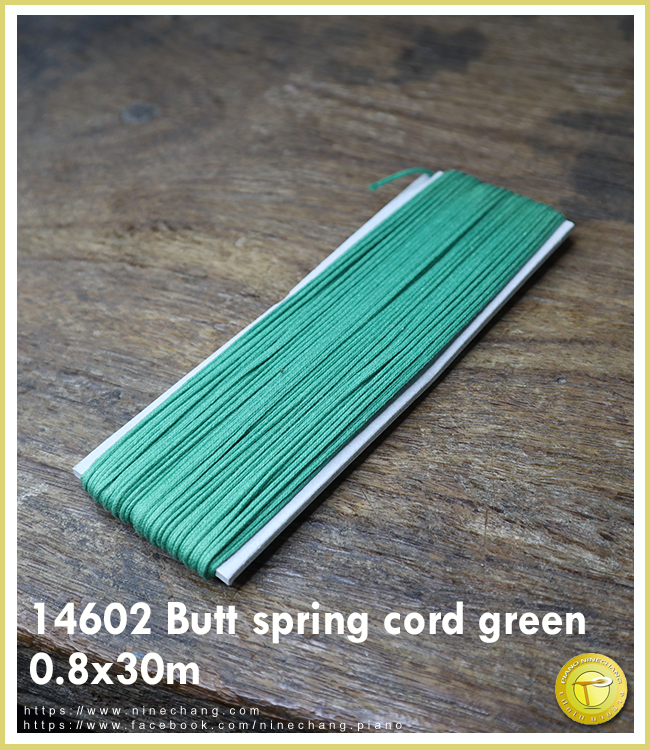 14602 Butt spring cord green 0.8x30m