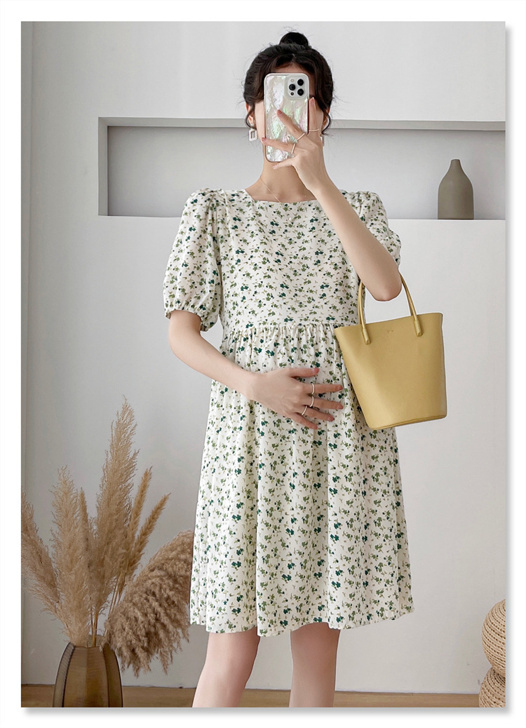 เดรสคลุมท้องแฟชั่นสบายๆ ผ้าชีฟอง เนื้อดี มีน้ำหนัก ทิ้งตัวสวย ใส่สบาย มีซับใน M L XL XXL