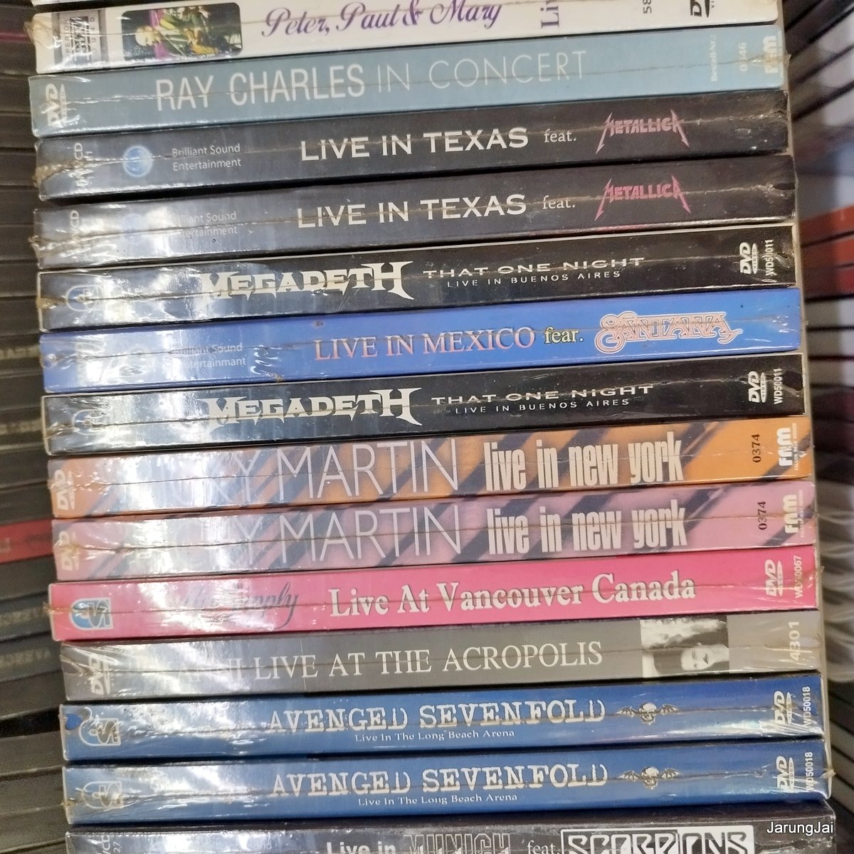 dvd concer เพลงสากล คละชุด bob marley john denver boney m megadeth vcd ก็มี concert dvd aps dvd s inter