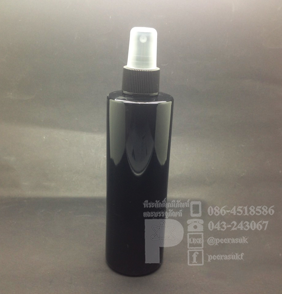 ขวด SA 250 ml สีดำ+สเปรย์ดำ 10 ชิ้น